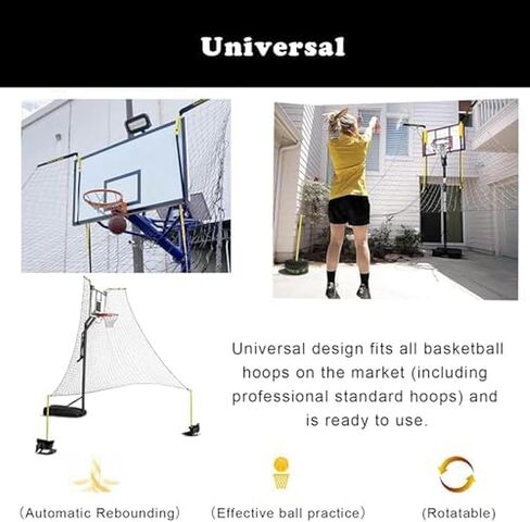 The Ultimate Basketball Solo Trainer - Automatic Ball Return System Eliminates Chase Time, Lets You Focus on Perfecting 3-Pointers and Jump Shots in Kuwait