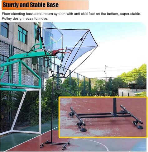 Basketball Rebounder for Home Courts - Compact Yet Powerful Design Transforms Your Driveway into a Professional Efficiency-Focused Training Zone in Kuwait