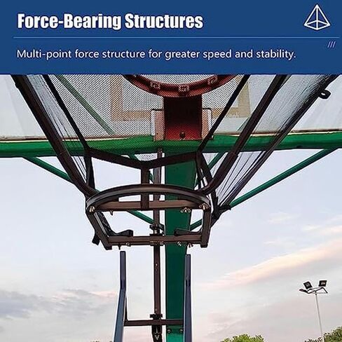 Heavy Duty Rebounder Basketball Return - Reinforced Steel Frame Withstands Forceful Hits, Weatherproof Design for Park, Driveway & Gym Use in Kuwait