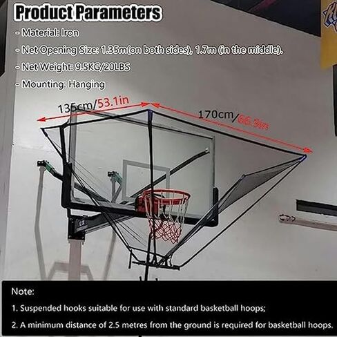 Heavy Duty Rebounder Basketball Return - Reinforced Steel Frame Withstands Forceful Hits, Weatherproof Design for Park, Driveway & Gym Use in Kuwait