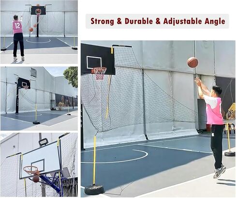 Versatile Shooting Rebounder Device - Perfect for Practicing Free Throws, Long-Range Shots, and Game-Like Scenarios in Any Setting in Kuwait