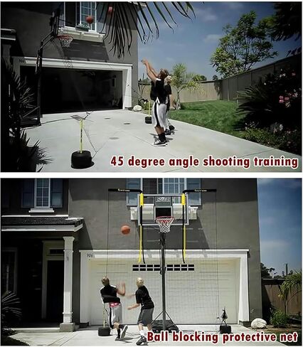 Versatile Shooting Rebounder Device - Perfect for Practicing Free Throws, Long-Range Shots, and Game-Like Scenarios in Any Setting in Kuwait