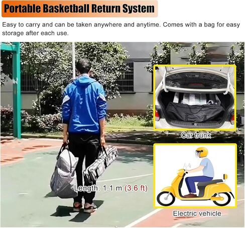 Performance Basketball Rebounder System - Designed to Withstand 500+ Daily Shot Impacts, The Reliable Choice for Serious Skill Development in Kuwait