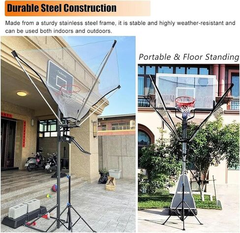 Quick-Release Basketball Return Attachment - Tool-Free Installation in Minutes, Includes Video Guide for Effortless Setup on Most Hoop Types in Kuwait