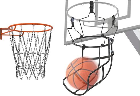 KingDolly 360° Rotatable Basketball Return Attachment with Chain Basketball Net, Basketball Rebounder for Solo Practice in Kuwait