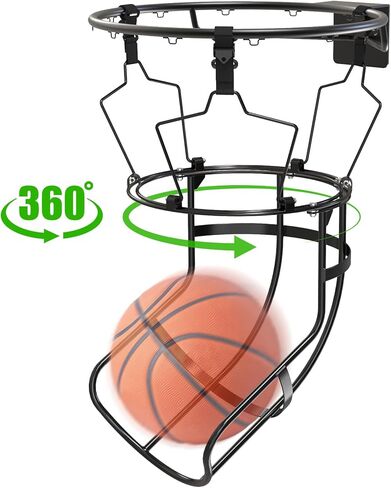 KingDolly 360° Rotatable Basketball Return Attachment with Chain Basketball Net, Basketball Rebounder for Solo Practice in Kuwait