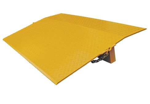 Vestil SE-4830 Steel Truck Dock Plate 30 In. x 48 In. x 7-9/16 In. 5,000 Lb. Capacity Yellow in Saudi Arabia