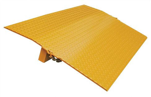 Vestil SE-4830 Steel Truck Dock Plate 30 In. x 48 In. x 7-9/16 In. 5,000 Lb. Capacity Yellow in Saudi Arabia