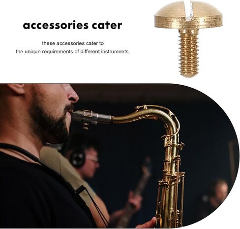 Vaguelly 10pcs Music Instrument Screws Knurled Knob Screws for Instruments Metal Mini Core Axle Music Accessories in Saudi Arabia