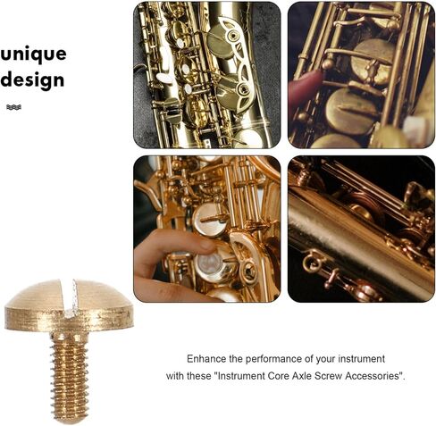 Vaguelly 10pcs Music Instrument Screws Knurled Knob Screws for Instruments Metal Mini Core Axle Music Accessories in Saudi Arabia