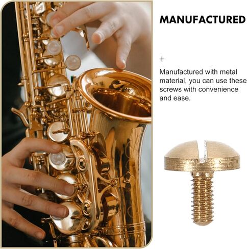 Vaguelly 10pcs Music Instrument Screws Knurled Knob Screws for Instruments Metal Mini Core Axle Music Accessories in Saudi Arabia