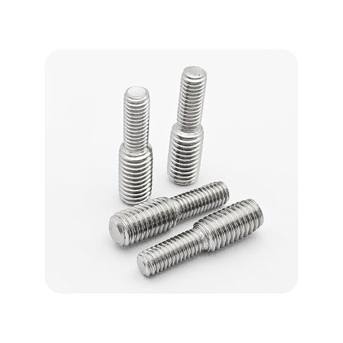 10 قطع من M6x15mm إلى M8x15mm محول قضيب ملولب مزدوج الرأس، يقلل من مسامير التثبيت، محول خيط ذكر إلى ذكر من الفولاذ المقاوم للصدأ 304 لتجميع أثاث معدات الآلات in Kuwait