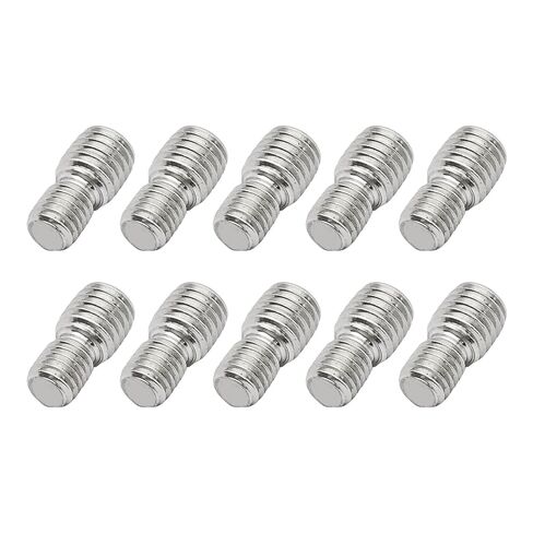 10 قطع من M6x15mm إلى M8x15mm محول قضيب ملولب مزدوج الرأس، يقلل من مسامير التثبيت، محول خيط ذكر إلى ذكر من الفولاذ المقاوم للصدأ 304 لتجميع أثاث معدات الآلات in Kuwait
