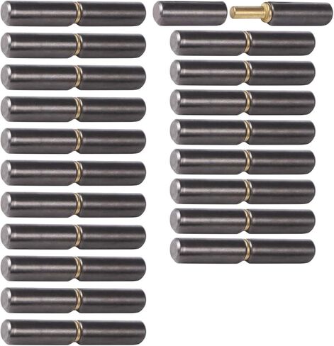 Heavy Duty Weld On Door Hinges, 20 Pcs 2-1/4 in Weldable Barrel Hinges for Swing Doors, Trailer Gates and Ramps, Metal Detachable Hinges in Kuwait