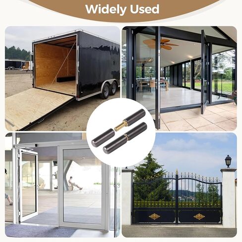Heavy Duty Weld On Door Hinges, 20 Pcs 2-1/4 in Weldable Barrel Hinges for Swing Doors, Trailer Gates and Ramps, Metal Detachable Hinges in Kuwait
