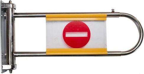 Supermarket Metal One-Way Import Export Gates Cashier Counter Spring-Loaded Entrance Swing Safety Gate for Malls in Kuwait