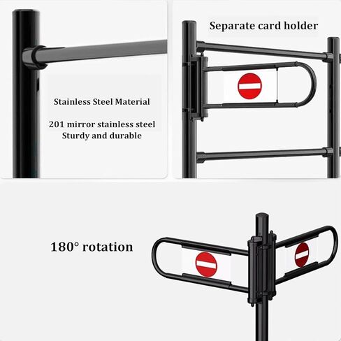 Supermarket Metal One-Way Import Export Gates Cashier Counter Spring-Loaded Entrance Swing Safety Gate for Malls in Kuwait
