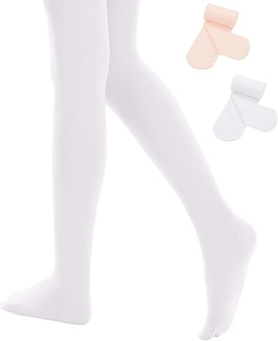 Century Star 2-Pack Girls Ballet Tights-Soft Footed Dance Transition Tights (Toddler/Kids) in Saudi Arabia