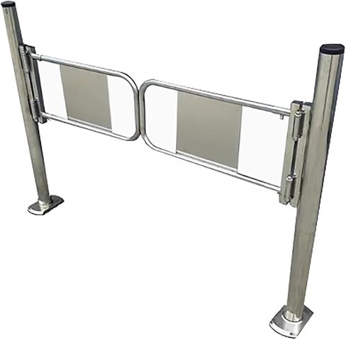 Stainless Steel Universal Safety Gate for Supermarkets Factories Manual One-Way Swing Door Pedestrian Access(170cm) in Kuwait