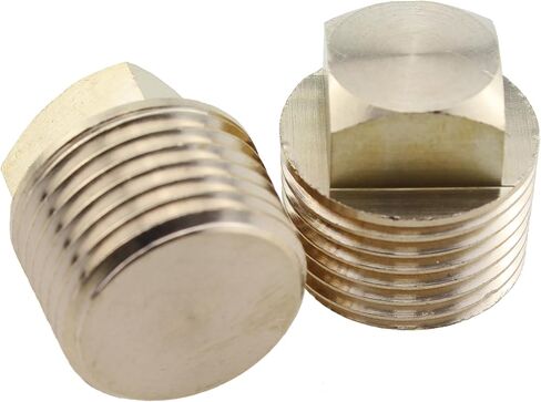TAODAN 2PCS Marine Drain Plug 1/2 Inch NPT Threaded Solid Brass Drain Plug for Marine Drainage or Sealing Pipe in Kuwait
