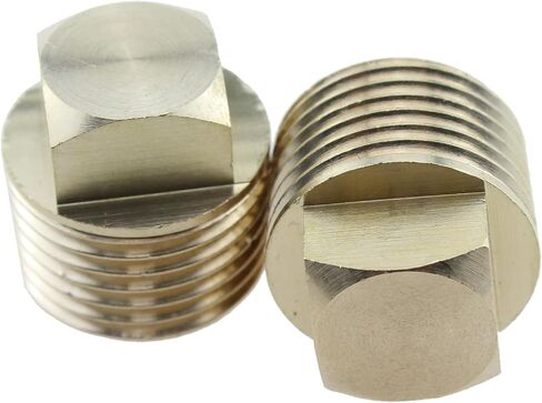 TAODAN 2PCS Marine Drain Plug 1/2 Inch NPT Threaded Solid Brass Drain Plug for Marine Drainage or Sealing Pipe in Kuwait