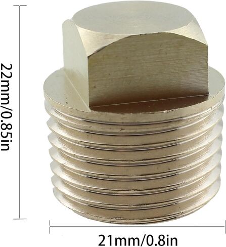 TAODAN 2PCS Marine Drain Plug 1/2 Inch NPT Threaded Solid Brass Drain Plug for Marine Drainage or Sealing Pipe in Kuwait