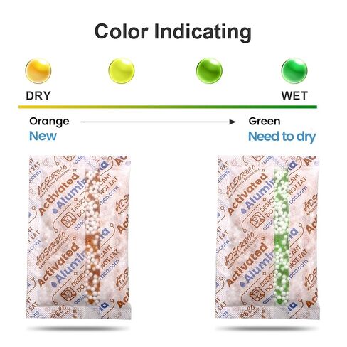 50 جرام 8 قطع مجفف ألومينا منشط، مجفف طابعة ثلاثية الأبعاد عالي الكفاءة لتجفيف الخيوط، ممتص رطوبة الألومينا المنشطة القابل لإعادة الاستخدام للتخزين وأجهزة إزالة الرطوبة in Kuwait