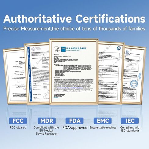 جهاز مراقبة ضغط الدم 【ترقية جديدة 2026 】 الكفة الدقيقة لضغط الدم في الذراع العلوي للاستخدام المنزلي، شاشات BP الرقمية التلقائية مع الكفة واسعة النطاق، الكفة BP الكبيرة القابلة للتعديل (8.6 بوصة - 16.5 بوصة)، 2 * 199 ذاكرة in Kuwait