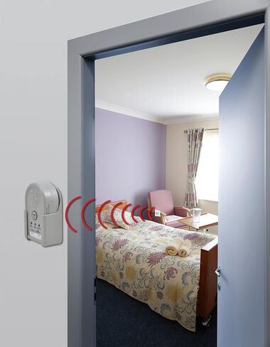 Secure Safety Solutions Wireless Chair Alarm for Elderly Dementia Patients - 12" x 12" Wheelchair Sensor Pad, Caregiver Alert Monitor, Power Adapter - Smart & Reliable Fall Prevention in Kuwait