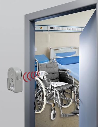 Secure Safety Solutions Wireless Chair Alarm for Elderly Dementia Patients - 12" x 12" Wheelchair Sensor Pad, Caregiver Alert Monitor, Power Adapter - Smart & Reliable Fall Prevention in Kuwait