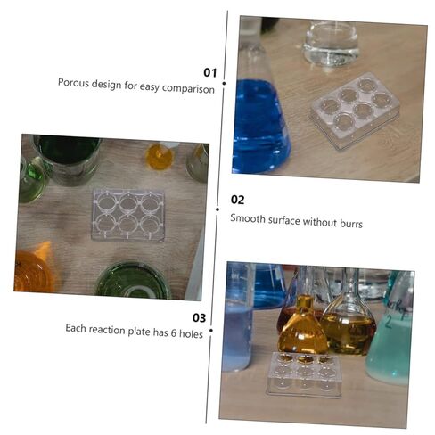 10pcs Multifunctional Reaction Plates Experiment Plates for Chemical Analysis Classroom Use and Laboratory Experiments in Saudi Arabia