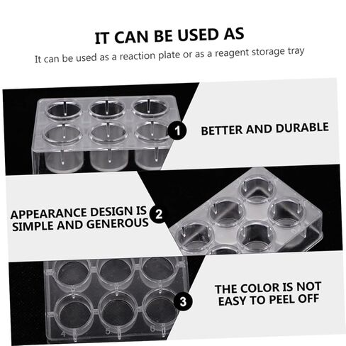 10pcs Multifunctional Reaction Plates Experiment Plates for Chemical Analysis Classroom Use and Laboratory Experiments in Saudi Arabia