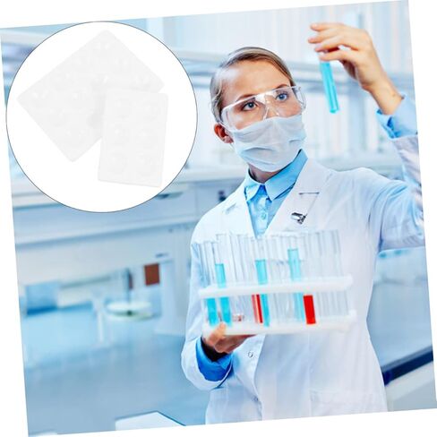 PartyKindom 4pcs Ceramic Reaction Plate Spot Plates for Chemistry Experiments and Easy to Clean Laboratory Apparatus for Class and Research Use in Saudi Arabia