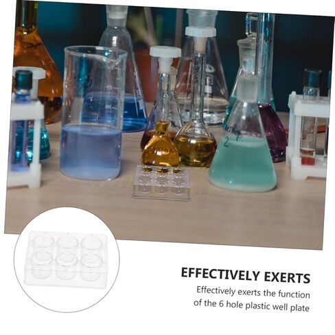 PartyKindom 10pcs Reaction Plates Multifunctional Plates Plastic Experiment Boards for Lab Chemicals Electric Science Experiment in Saudi Arabia