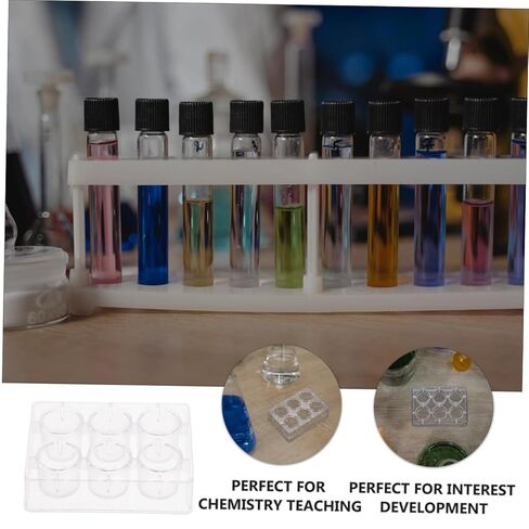 PartyKindom 10pcs Reaction Plates Multifunctional Plates Plastic Experiment Boards for Lab Chemicals Electric Science Experiment in Saudi Arabia