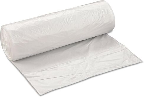 Inteplast S386012N High-Density Can Liner, 38 x 60, 60gal, 12mic, Clear, 25/Roll, 8 Rolls/Carton in Kuwait