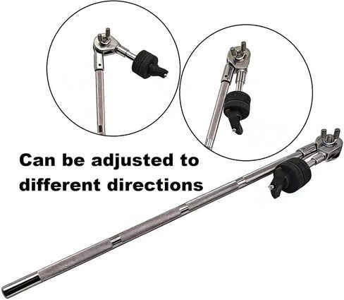 Cymbal Boom Arm Holder Metal Adjustable Long Cymbal Arm Extension Mounting Bracket Attachment for Cymbal Stand Hardware Accessories in Saudi Arabia