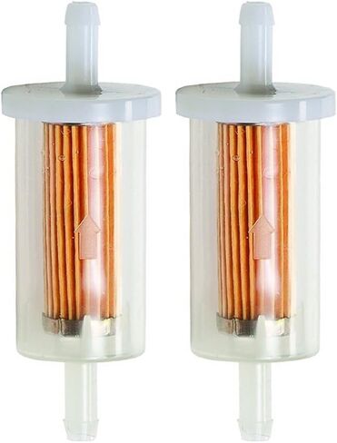 HIPA 845125 695666 Fuel Filter for Brigs and Straton 691035 493629 MTD Craftsman Troy Bilt John-D-eer D100 D105 D110 D120 D125 Lawn Mower Tractor 1/4" Gas Fuel Filter in Kuwait
