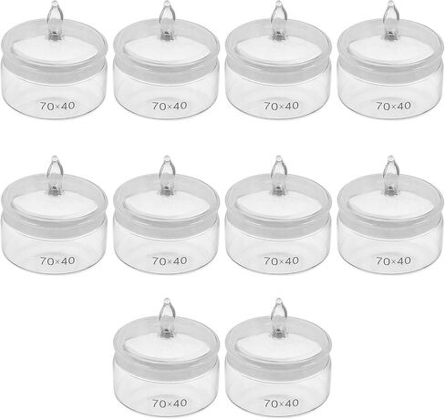 10 قطع من زجاجات الوزن المسطحة بسعة 70 × 40، أدوات حركة ساعة المختبر in Kuwait