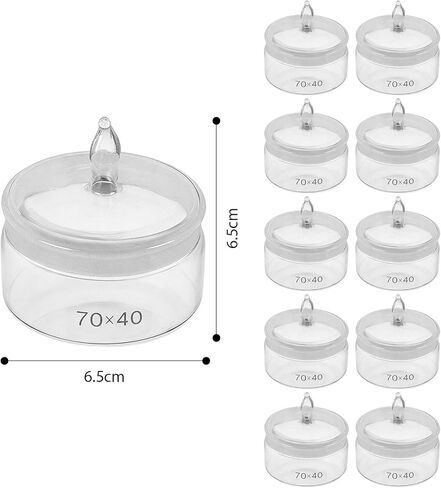 10 قطع من زجاجات الوزن المسطحة بسعة 70 × 40، أدوات حركة ساعة المختبر in Kuwait