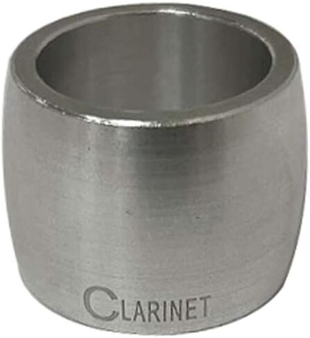 Metal Saxophone Mouthpiece Ligature Clamp for Alto Sax and Clarinet, Silvery 36x26.5mm, Includes Reed Clip in Kuwait
