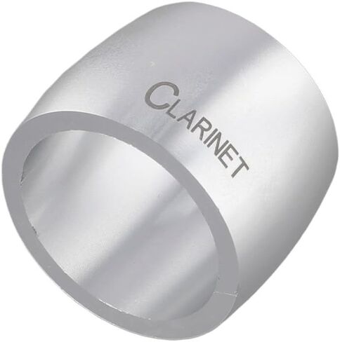 Metal Saxophone Mouthpiece Ligature Clamp for Alto Sax and Clarinet, Silvery 36x26.5mm, Includes Reed Clip in Kuwait