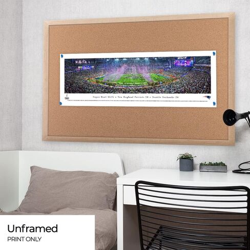 Super Bowl 2015 - أبطال نيو إنجلاند باتريوتس - ملصق بانورامي NFL وديكور حائط من Blakeway Panoramas in Kuwait