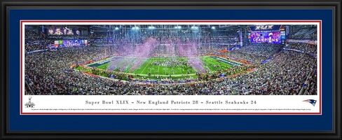 Super Bowl 2015 - أبطال نيو إنجلاند باتريوتس - ملصق بانورامي NFL وديكور حائط من Blakeway Panoramas in Kuwait