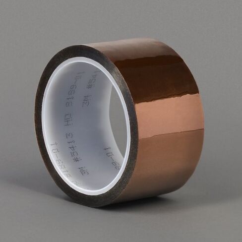 3M 5413 Amber Polyimide Film Tape, 0.5" width x 5yd length (1 roll) in Saudi Arabia