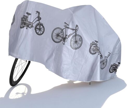 Grey Bicycle Cover, Waterproof Outdoor Bike Covers Ebike Covers UV Dust Rain Wind Proof Cover for Mountain Road Electric Bikes in Saudi Arabia