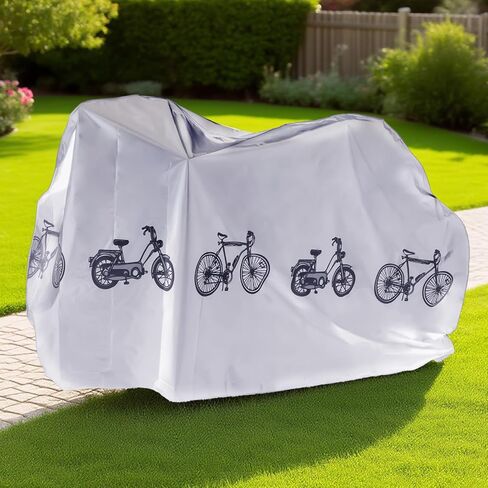 Grey Bicycle Cover, Waterproof Outdoor Bike Covers Ebike Covers UV Dust Rain Wind Proof Cover for Mountain Road Electric Bikes in Saudi Arabia