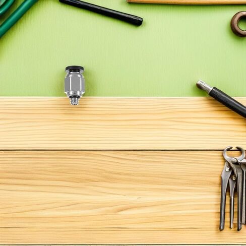 4pcs M5 Copper Push-to-connect Pneumatic Fittings, Straight Quick Connect Hose Couplers for Air Tubing, Threaded Tube Connectors for Industrial Pneumatic Systems in Kuwait