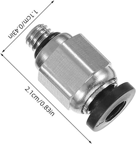 4pcs Pneumatic Copper Quick Connect Couplers Pc4-m5 Straight Thread Tube Fittings Push to Connect Air Hose Connectors for Compressor and Tool in Saudi Arabia