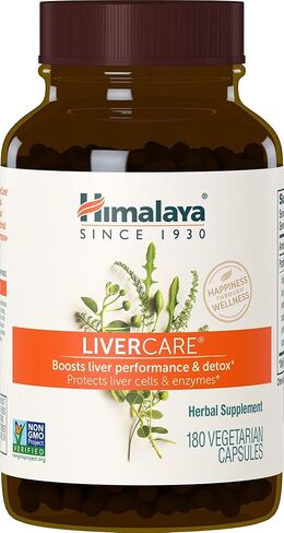 ملحق Himalaya Livercare Herbal ، صيغة تطهير الكبد ، دعم الكبد ، إنتاج الصفراء ، يلغي النفايات ، نباتي ، غير محلي ، صيغة مزيج الأعشاب ، 375 ملغ ، 180 كبسولة ، 2 حزمة ، 180 يوم العرض in Saudi Arabia